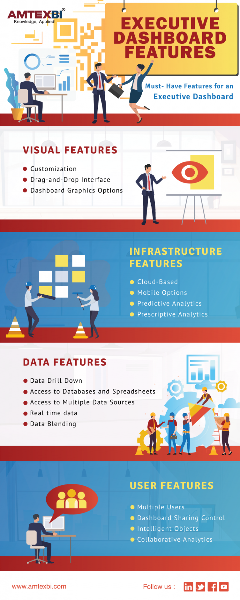 Executive Dashboard Features - Amtex BI